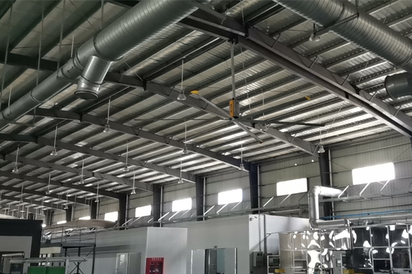 运用工业吊扇与环保空调来给车间降温,你试过吗?